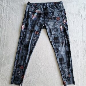 Supernatural Leggings Womens‎ XL All Over Print Dean Winchester Castiel Fandom